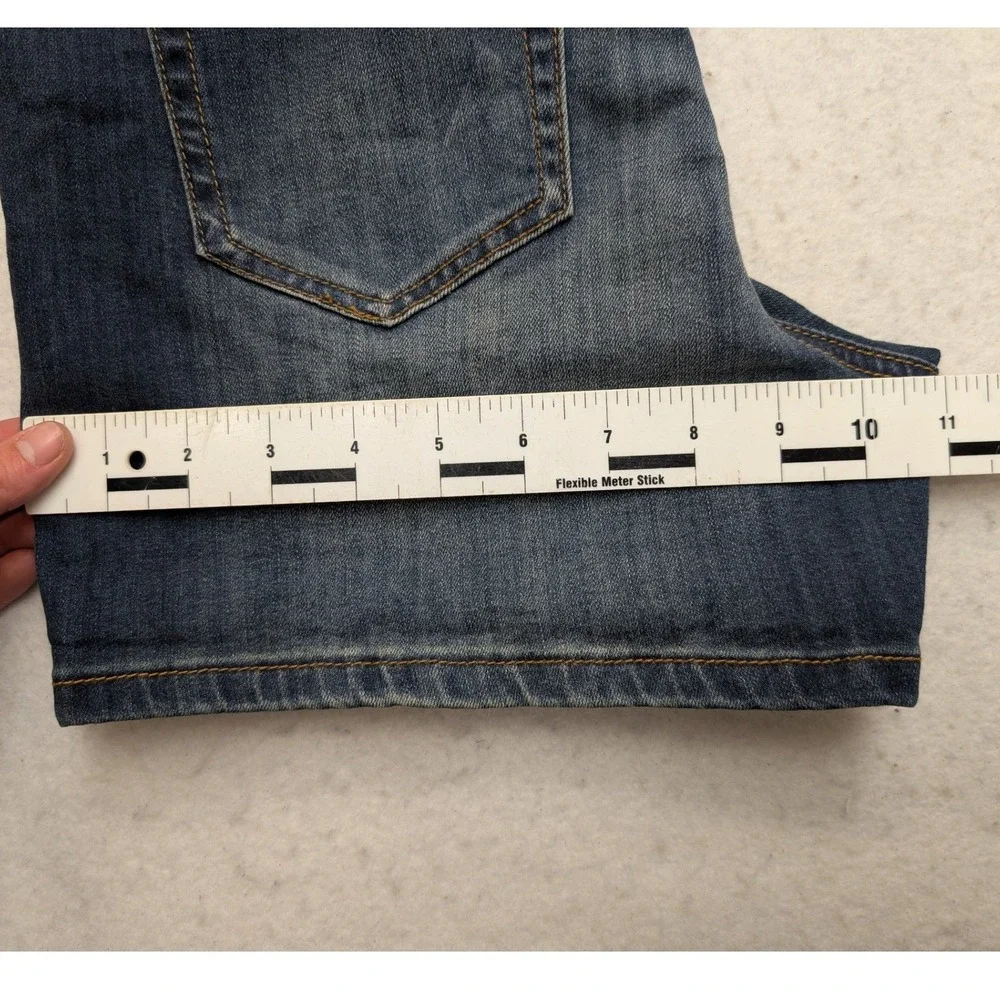 NWT Indigo Rein Denim Shorts Womens 9/28 Blue High Rise Stretch Medium Wash